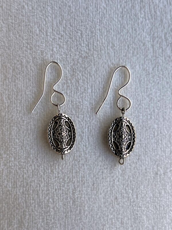 oval drop earrings